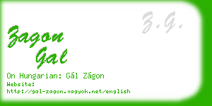 zagon gal business card
