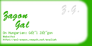 zagon gal business card